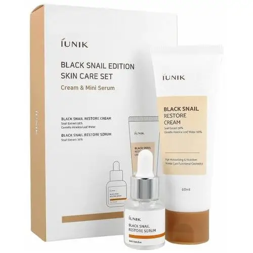 IUnik - Black Snail Edition Skincare Set (serum + krem) - przeciwzmarszczkowy zestaw prezentowy