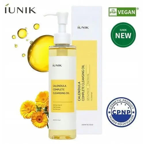 IUNIK Calendula Complete Cleansing Oil Olej Olejek do demakijażu 200ml