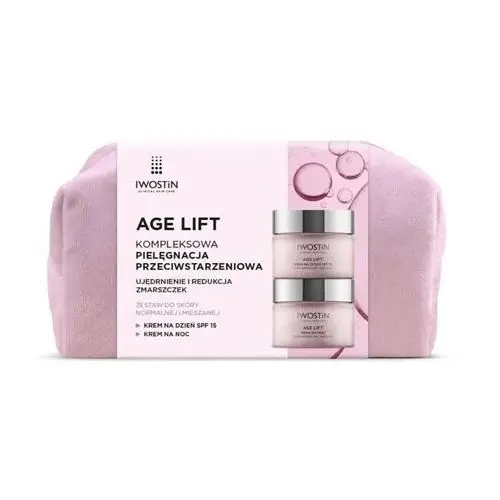 Iwostin Age Lift Kompleksowa Pielęgnacja Przeciwstarzeniowa Zestaw do skóry normalnej i mieszanej Krem na dzień SPF15 50ml + Krem na noc 50ml