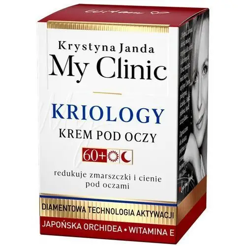 JANDA My Clinic Kriology 60+ Krem pod oczy redukujący zmarszczki i cienie - Japońska Orchidea & Witamina E 15ml,1