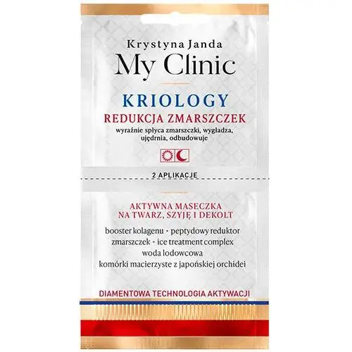 My clinic kriology aktywna maseczka redukcja zmarszczek 2 x 4 ml Janda