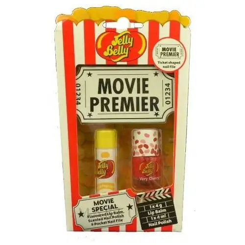 Jelly Belly Movie Mix Pack ( Balsam do ust 4 g + Lakier do paznokci 4 ml + Pilniczek do paznokci )