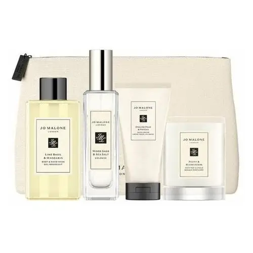 Jo Malone Wood Sage & Sea Salt Cologne Eau de Cologne 30ml. + Lime Basil & Mandarin Body and Hand Wash 100ml. + English Pear & Freesia Hand Cream 50