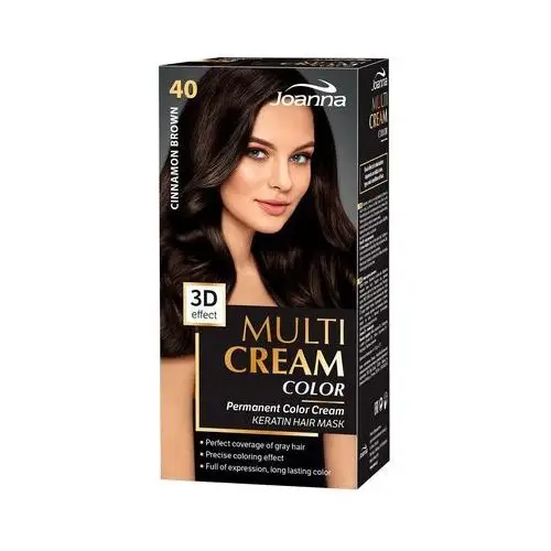 Joanna Farba do włosów multi cream color cynamonowy brąz 40