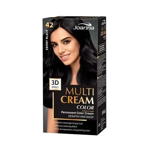 Farba do włosów multi cream color hebanowa czerń 42 Joanna