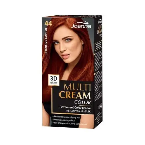 Joanna Farba do włosów multi cream color intensywna miedź 44