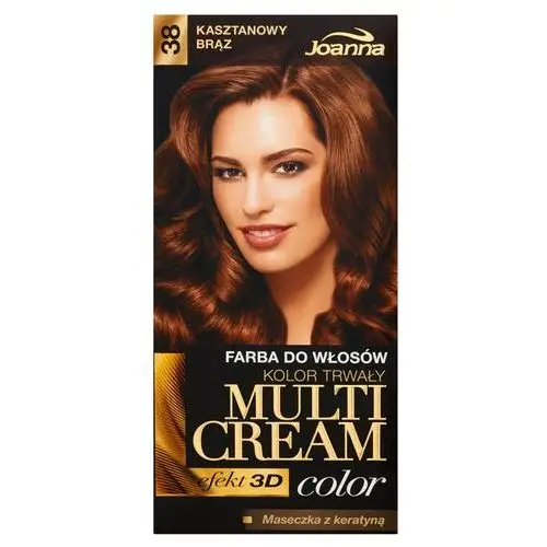 Farba do włosów multi cream color kasztanowy brąz 38 Joanna