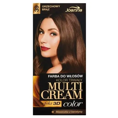 Joanna Multi Cream Color Farba do włosów Orzechowy Brąz nr 39, 525090