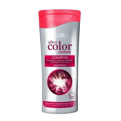 Ultra color system szampon do włosów - rude kasztanowe czerwone - podkreśla odcienie Joanna