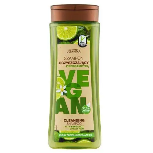 Joanna Vegan szampon oczyszczający z bergamotką 300 ml