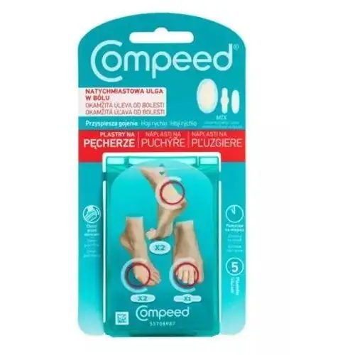 COMPEED Plastry na pęcherze mix x 5 sztuk