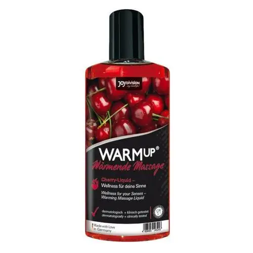 JoyDivision WARMup - Rozgrzewający olejek do masażu - wiśnia (150ml)