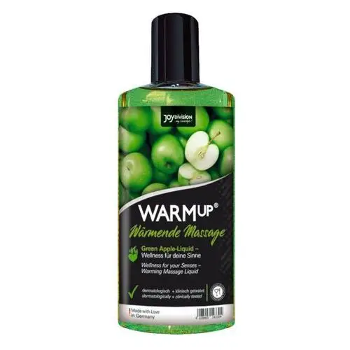 Joydivision warmup - rozgrzewający olejek do masażu - zielone jabłko (150ml)