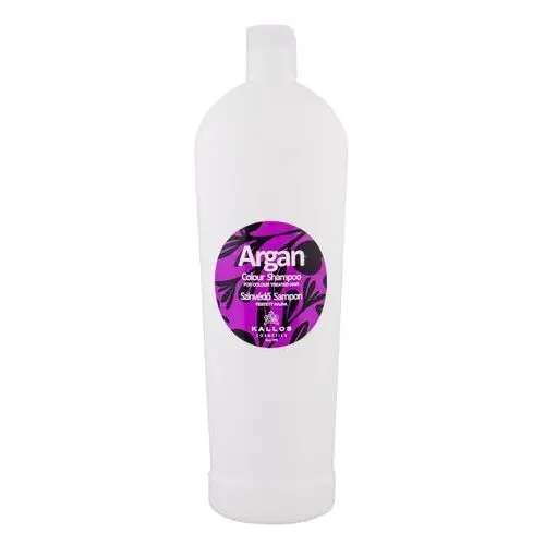 Kallos argan colour shampoo 1000ml w szampon do włosów farbowanych