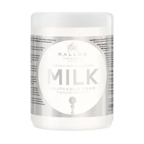 Kallos Maska do włosów z proteinami mlecznymi 1000 ml