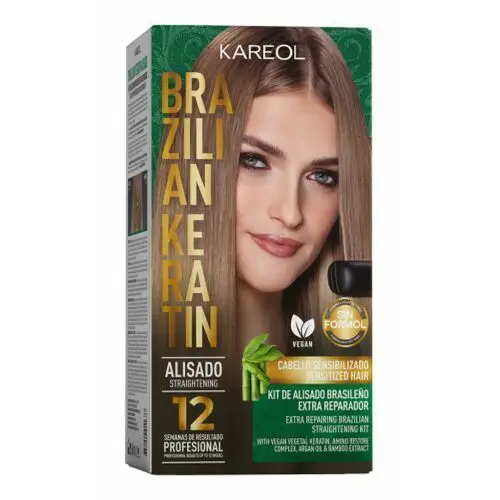 Kareol brazilian keratin brazylijski zestaw do keratynowego prostowania włosów delikatnych