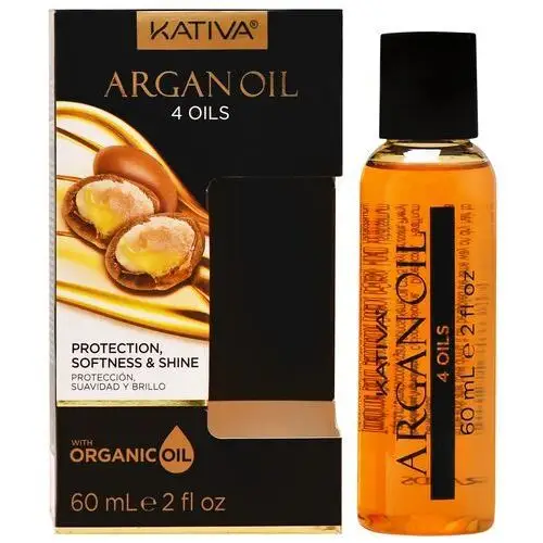 Kativa argan oil 4 oils - nawilżający olejek arganowy do włosów, 60ml