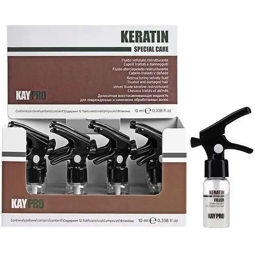 KayPro Keratin Special Care Filler - kuracja regenerująca w ampułkach, 12x10ml