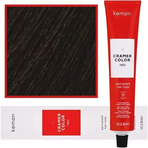 Kemon Cramer Color – kremowa farba do włosów z olejem kokosowym, 100ml 5,08