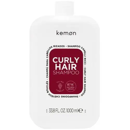 Kemon Curly Hair Shampoo - szampon nawilżający do włosów kręconych, 1000ml