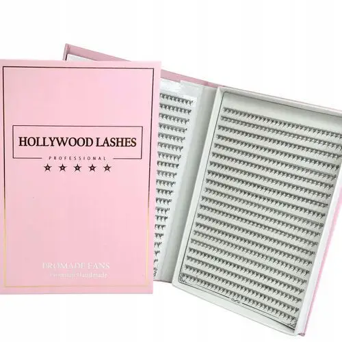 Kępki Rzęsy Wachlarze Gotowe 1200szt 5D 0.07M MIX Hollywod Lashes Box