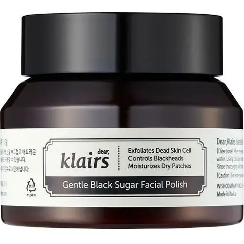 Klairs gentle black deep cleansing black sugar facial polish