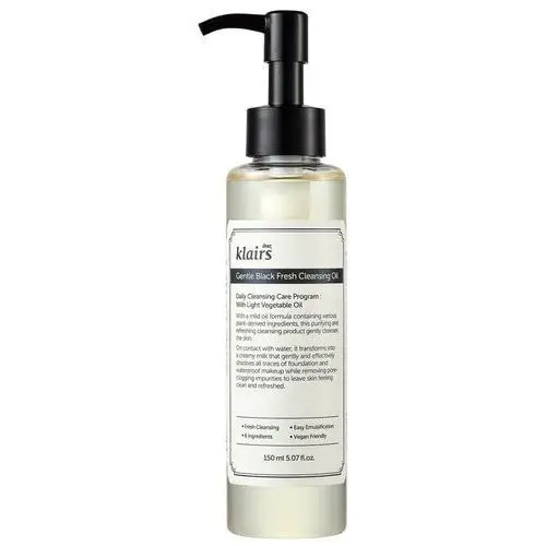 Gentle black fresh cleansing oil (150ml) Klairs