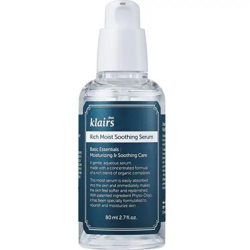 Klairs rich moist soothing serum serum do każdego rodzaju cery 80ml