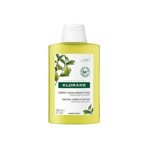 Klorane Purifying shampoo oczyszczający szampon do włosów z ekstraktem z cytrusów 200ml