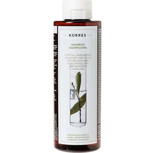 Korres laurel & echinacea shampoo against dandruff and dry scalp (250ml)