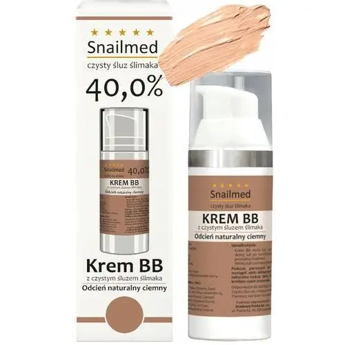 Krem Bb na niedoskonałości odcień ciemny, śluz ślimaka, Snailmed, 30 ml