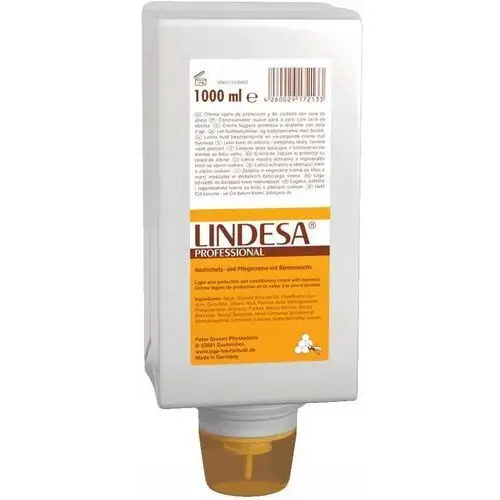 Krem do rąk Lindesa Professional 1l - wosk pszczeli