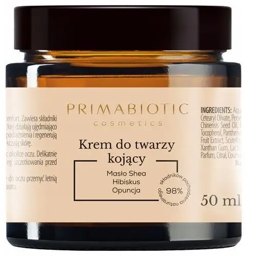 Krem Do Twarzy Kojący Primabiotic 50 ml Nawilżenie Regeneracja