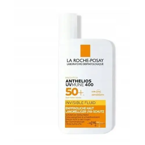 La Roche Anthelios Niewidoczny Fluid 50SPF Do Opalania formuła na Uvb i Uva