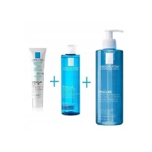 La Roche Effaclar zestaw do cery trądzikowej Żel 400ml Tonik 200ml +krem