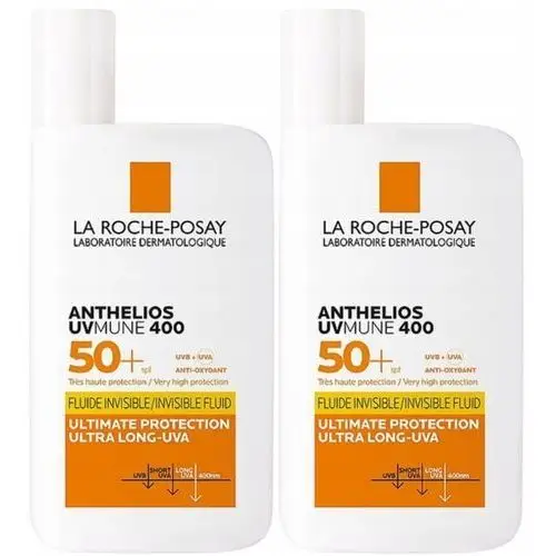 La Roche-Posay Anthelios UVmune 400 Invisible Fluid SPF50+ 50ml x2