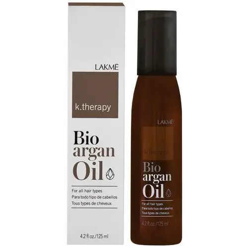 K.therapy bio argan oil - suchy organiczny olejek arganowy do włosów, 125ml Lakme