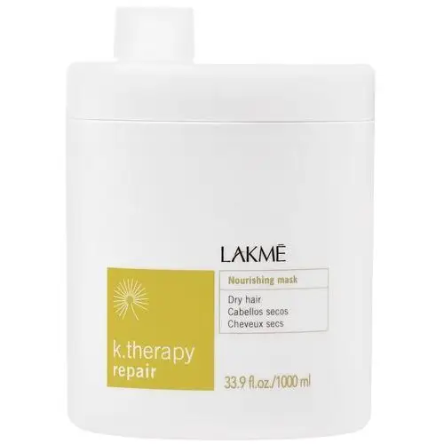 Lakme k.therapy repair mask - regenerująca maska do włosów suchych i zniszczonych, 1000ml