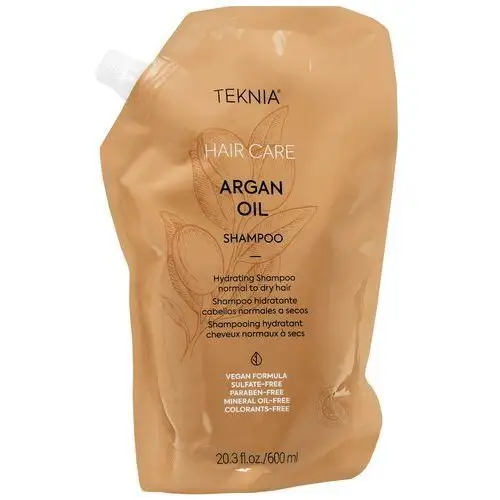 Lakme Teknia Argan Oil Refill Shampoo - odżywczy szampon do włosów z olejkiem arganowym, 600ml