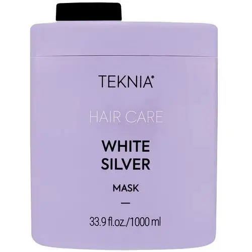 Teknia white silver mask - odżywcza maska do włosów siwych i blond, 1000ml Lakme