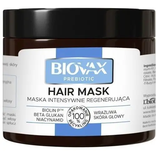 BIOVAX PREBIOTIC Maska intensywnie regenerująca 250ml