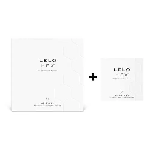 Lelo hex original - luksusowe opakowanie prezerwatyw (36+3 sztuki)