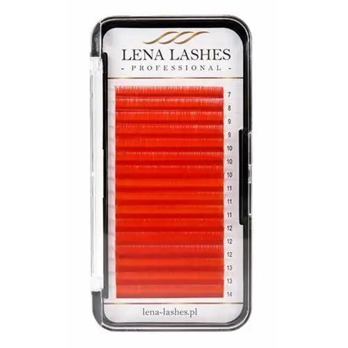 Lena lashes volume rzęsy kolorowe czerwone - rzęsy - c / 0.07 / mix