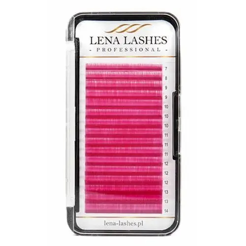 Lena lashes volume rzęsy kolorowe różowe - rzęsy - c / 0.07 / mix