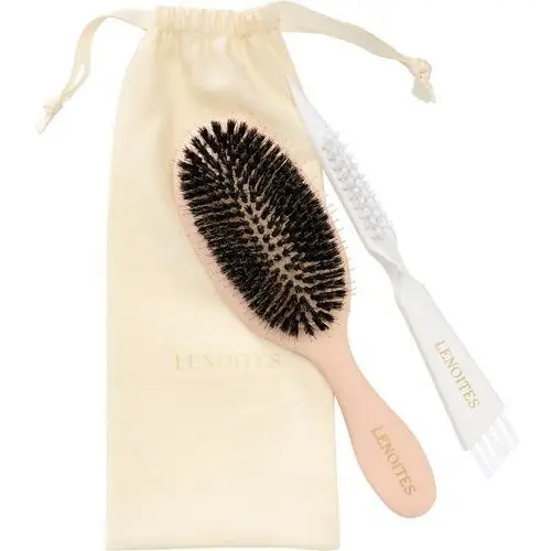 Hair Brush Wild Boar With Pouch And Cleaner Tool Blush