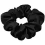 Lenoites mulberry silk scrunchie, black Sklep