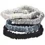 Lenoites mulberry silk skinny scrunchies white, light grey, blue, black Sklep