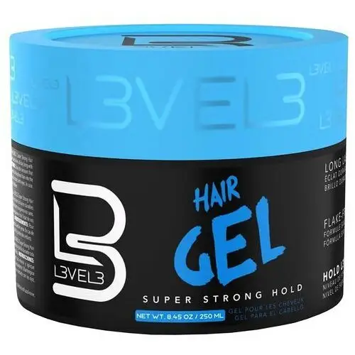 Level3 L3vel3 super strong hair gel - żel do włosów bardzo mocny, dodający objętości, 500ml