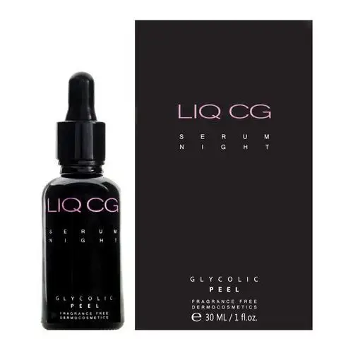 LIQ CG - Serum Night 7% Glycolic PEEL Serum wygładzające na noc - peeling, 30 ml