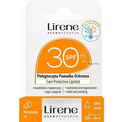 Lirene - care protective lipstick - pielęgnacyjna pomadka ochronna spf30 - 4,6 g